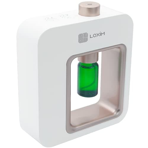 Minidiva Diffuseur d'aromathérapie - Diffuseurs de qualité Professionnelle pour huiles essentielles, Technologie de nébulisation, LED, Blanc