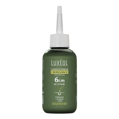 Luxéol - Conditionneur Croissance Sans Rinçage - Pousse de 6cm en 3 Mois* - Cheveux Plus Longs Plus Vite - Cliniquement Prouvé - Formule d'Origine Naturelle - Huile de Ricin, Amla, Ginseng(3) - 150 ml
