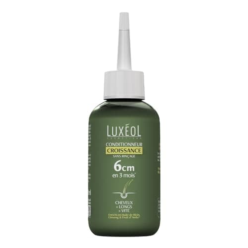 Luxéol - Conditionneur Croissance Sans Rinçage - Pousse de 6cm en 3 Mois* - Cheveux Plus Longs Plus Vite - Cliniquement Prouvé - Formule d'Origine Naturelle - Huile de Ricin, Amla, Ginseng(3) - 150 ml