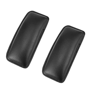 2 Pièces Coussin D'accoudoir de Voiture, Genouillère de Voiture, Ambières de Voiture, Genouillères, pour les Intérieurs de Voiture, Genouillères, Dispositif de Protection Universel(Noir)