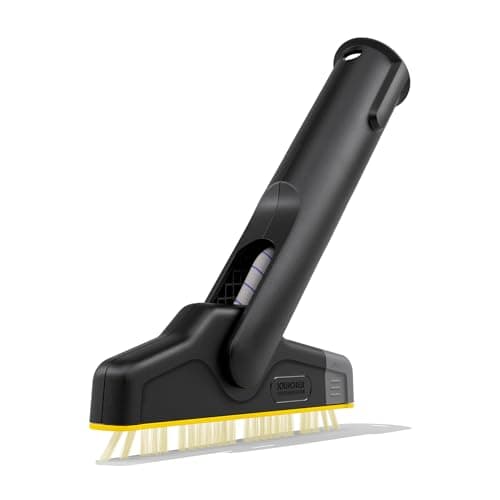 Kärcher Brosse XXL pour joints, Accessoire Vapeur, Idéal pour le Nettoyage Joints de Salle de bain et Cuisine, Noir