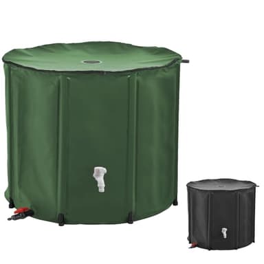 Linxor - Réservoir souple, récupérateur d'eau de pluie pliable - 1000 L - 2 Coloris