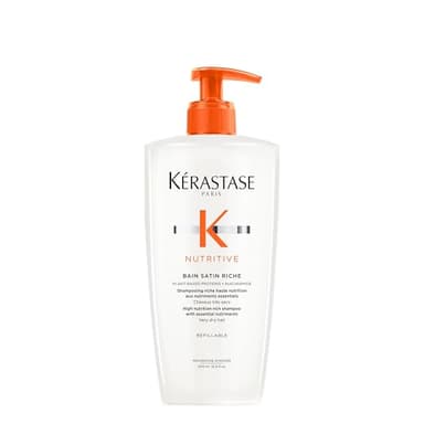 KÉRASTASE Nutritive - Shampoing Nourrissant - Pour Cheveux Épais Secs à Très Secs - Bain Satin Riche - 500 ml