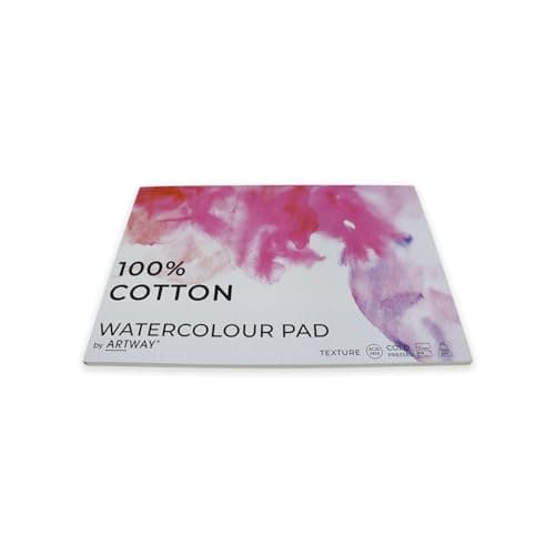 Artway Bloc aquarelle A4 pressé à froid - 300 g/m² - 100% coton - 12 feuilles, blanc