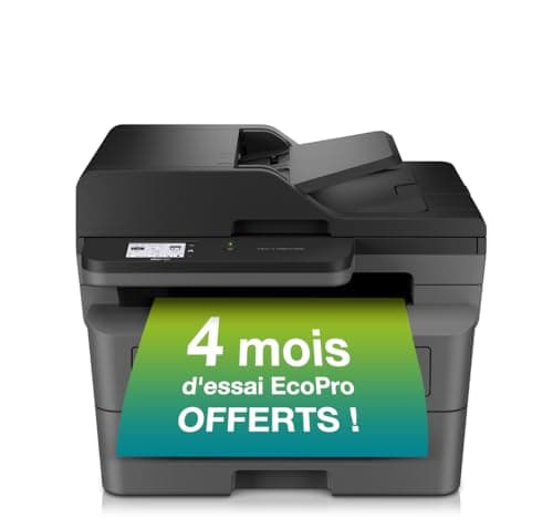 Brother MFC-L2860DWE | Imprimante Multifonction 4 en 1 (Impression/Scan/Copie/Fax) Laser Monochrome | Ecopro : 4 Mois d'abonnement Inclus | USB/WiFi/Ethernet | Recto-Verso | Jusqu'à 34 ppm
