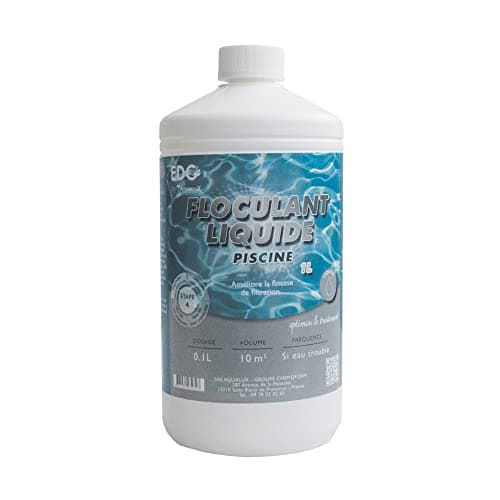 EDENEA - Floculant Clarifiant Piscine Liquide - Spécial Eau Trouble Piscine - 1 Litre - EDG by AQUALUX