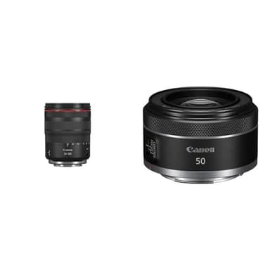 Canon Objectif RF 24-105mm f/4 L is USM Noir & RF 50mm F1.8 STM