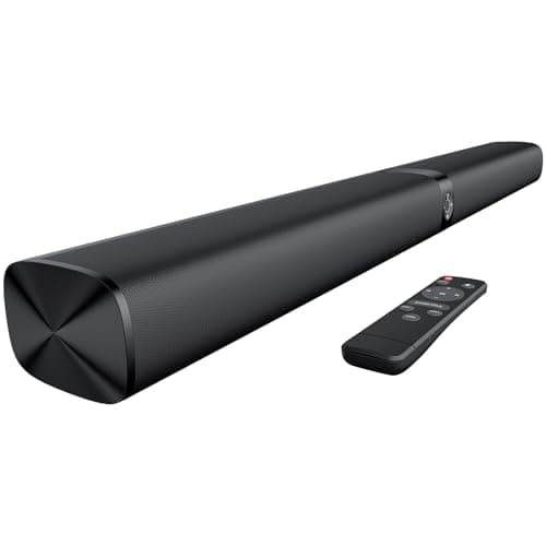 GarageRock 90W Soundbar 2-en-1 Barre de Son TV détachable pour Smart TV,Barre de Son Bluetooth 5.0 pour TV avec Son Clair, 3 Modes d'égalisation, Arc/Optical/Aux/Wall Mount (Noir)