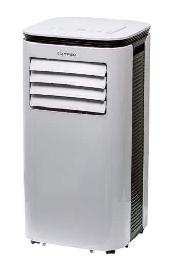 OPTIMEO OPC-A01-090HP Climatiseur mobile réversible 2600W/9000BTU, jusqu'à 25m2, 2 vitesses de ventilation, écran LED, télécommande, mode timer 24H, mode cycle de sommeil, mode déshumidification