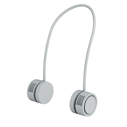 Chesoon Ventilateur de cou à Suspendre Rechargeable léger Design de poche Rotatif à 360° Aérations de Sécurité pour Cheveux Llongs Huile Essentielle ajoutable Couleur vert