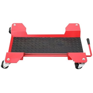 SUDEG Aide à la manœuvre de moto 360 kg Chariot Range Moto,Aide à manœuvre et stationnement Support Rail pour motos,Longueur:56.3 cm, Largeur :43.4 cm