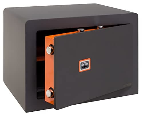 ARREGUI Plus C 180340 Coffre-fort à clé en acier facile d'utilisation | Coffre-fort de sécurité serrure à clé certifiée pour la maison et pour professionel | Armoire forte | 27 x 38,5 x 30 cm | 23L