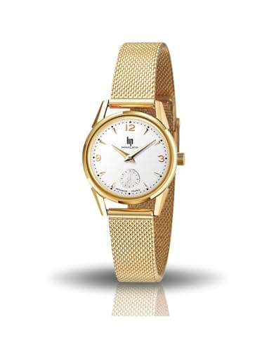 Lip Himalaya 29 Montre Femme Acier Doré Milanais 671609