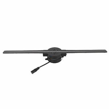 Ventilateur Holographique 3D avec Projecteur LED WiFi, 224 Perles LED, Vidéo et Images Claires, Effets 3D, Méthodes de Contrôle Multiples, Matériau ABS et PC, Utilisation (Prise