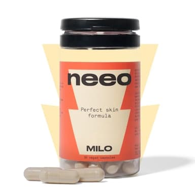 NEEO | Traitement Acné Extra Puissant | Testé en Laboratoire | Gélules Anti-Acné Visage, Anti-Acné Hormonale, Anti-Taches et Boutons | Zinc, Bardane, Ortie + Vitamines B2 et B3 | 30 Gélules Vegan