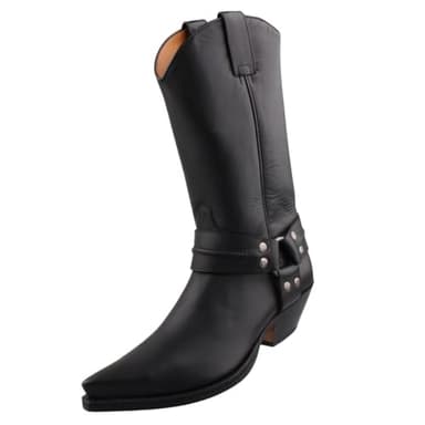 Sendra Bottes de cowboy pour homme, Noir , 44 EU