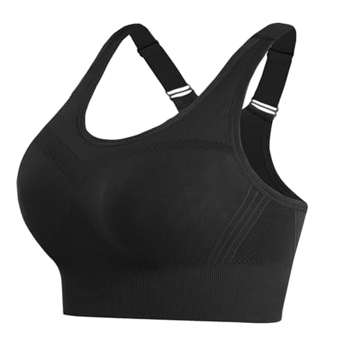 Litherday Brassiere Sport Femme sans Armature Soutiens-Gorge de Sport Femme Brassiere avec Coussinets Amovibles pour Yoga Course Fitness