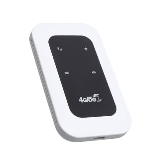 Hotspot WiFi Portable 4G 5G avec Fente SIM, Routeur LTE 300 Mbps pour Voyager, Camping-Car, Camping-Car, Prend en Charge 10 Appareils, Plug & Play, Batterie 2100mAh Intégrée