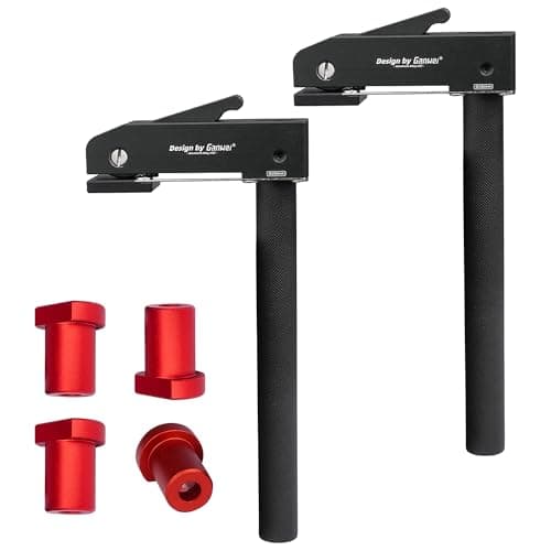 2 Pièces Serre Joint Menuisier Kit, avec 4 Cartes de Table en Alliage D'aluminium, Réglable Outils Menuisier, Tenant Etau Menuisier, pour Sculpture sur Bois, Routage, Ponçage