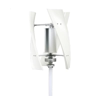 HUIZHITENGDA 4000W Kit De Générateur De Turbine De Puissance Éolienne 12V-220V, Générateur De Maglev De Vent Vertical avec 3 Lame Et Contrôleur Adapté Aux Cours Et Usines,220v