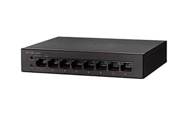Cisco Commutateur non géré SF110D-08HP avec 8 Ports 32 W 10/100, PoE protection à vie limitée (SF110D-08HP-EU)