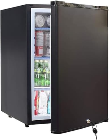 SMETA Frigo 12V 220V Camping Car, Frigo 12V 50L, Frigo Caravane, Réfrigérateur Camping Car, Frigo Silencieux Noir pour Van Aménagé Fourgon Camion Gîte