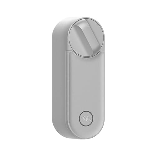 Yale Serrure Electronique Connectée Linus L2 - (Dé)Verrouillage à Distance - Ouverture/Fermeture de Porte Automatique - Alertes en Temps Réel - Partage d'Accès aux Invités - Wifi et Bluetooth - Argent