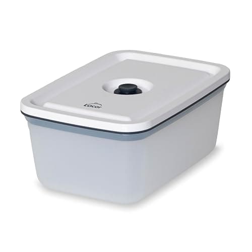 LACOR - 69691 - Récipient Alimentaire Smart, Récipient hermétique, Avec valve spéciale pour le vide, Empilable, Convient pour lave-vaisselle, micro-ondes, réfrigérateur et congélateur, 550 ml