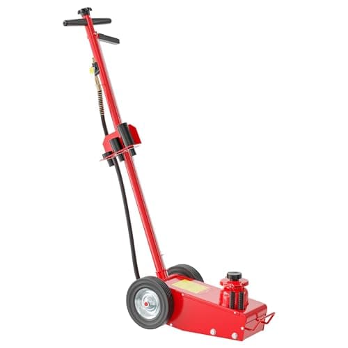 WilTec Cric de Levage pneumatique Mobile Véhicule Camion Aide à la manœuvre air comprimé 22 tonnes Poussée