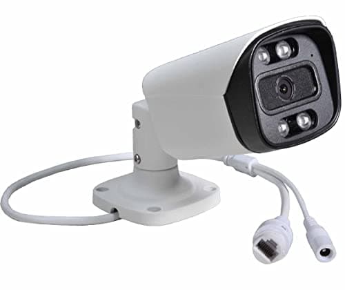 Bullet PoE IP Caméra 4MP Caméra Réseau 4.0MP Haute Résolution PoE IP Suveillance 2.8mm Objectif Grand Angle Infrarouge Vision Nocturne