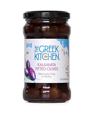 The Greek Kitchen Kalamata Olives dénoyautées Cueillies à la main et durcies naturelles, 290 g