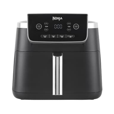 Ninja Air Fryer MAX PRO, Friteuse sans huile, 6,2 L, grand tiroir, 3-en-1 (Air Fry, rôtir, cuire), taille familiale, cuisson des surgelés, revêtement antiadhésif, numérique, gris, AF180EU