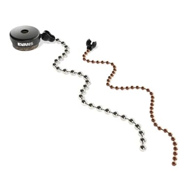 Pack de cymbales Evans - Pack de deux chaînes Sizzler - Comprend une cymbale Sizzler, une rondelle en feutre - Son de cymbale sans trous ni rivets