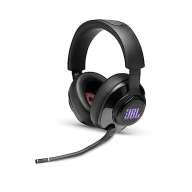 JBL Quantum 400 – Casque gaming filaire avec son Signature Quantum JBL et Quantum SURROUND – Avec micro et effets lumineux RGB – Compatible avec plusieurs plateformes – Couleur : Noir