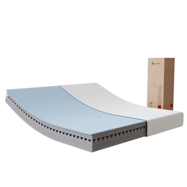 Novilla Matelas 90x190, 18 cm, Matelas Mousse à Mémoire de Forme en Gel 7 Zones, Mousse en Fibre de Bambou, Matelas de Lit d'Adulte et d'enfant, Confort Mi-Ferme, Amovible et Lavable, Ultra Respirante