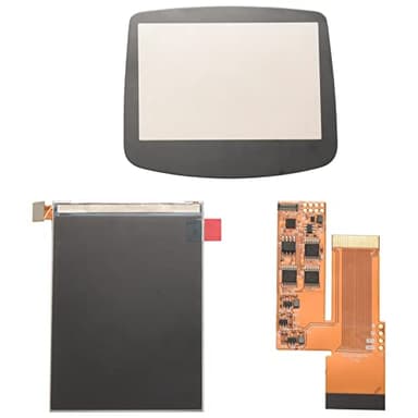 Bumdenuu ÉCran LCD IPS de Remplacement avec Jeu Complet de RéParation de Couverture D'éCran de Câble Ruban pour Console de Jeu Gameboy Advance