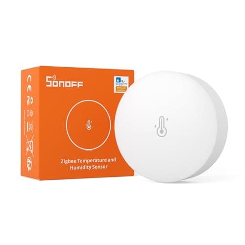 SONOFF SNZB-02P ZigBee 3.0 Capteur de Température et d'humidité Intelligent, Pour la Surveillance à Distance et la Domotique, ZigBee Hub Requis, Compatible avec Alexa/Google Home/Smartthings