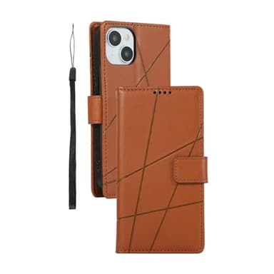 HJZSZX Étui Portefeuille en Cuir de Luxe pour iPhone 14 Pro Max, avec Porte-Cartes et Rabat (pour iPhone 14 Pro Max/Marron)
