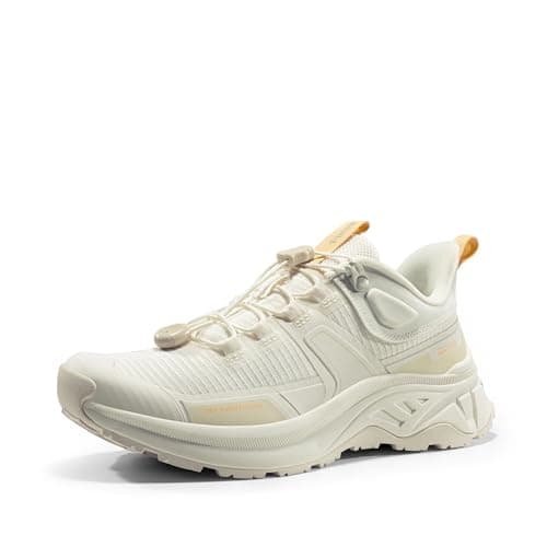 NORTIV 8 Chaussures de Randonnée Légères pour Femmes Confortables Chaussure Durable et Respirante Style Pratique,Size 38.5,Beige,SNHS239W
