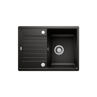 BLANCO 526008 ZIA 45 S Compact Évier de Cuisine, Noir, 45 cm Unterschrank
