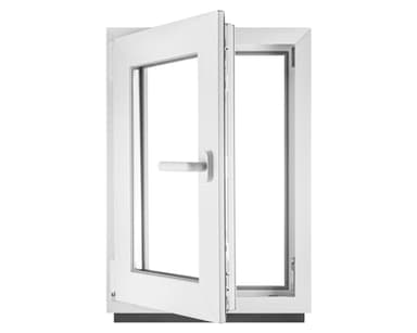 Fenêtre en PVC blanc double vitrage 4/24/4 LxH 50 x 70 cm d'ouverture Gauche Toutes les tailles 500 x 700 mm Oscillo-battant 1 vantail - BauPlaza