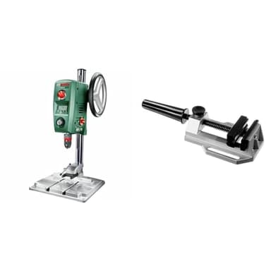 Perceuse à Colonne Bosch - PBD 40 (710W, livrée avec butée parallèle, pince à serrage rapide, emballage carton) & Bosch 2608030055 Etau standard portée d'étaiement 80 mm