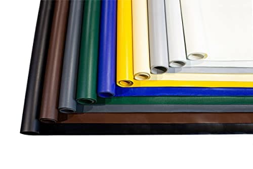 Bâche de Protection en PVC pour Camion - 700 g/m² - Au mètre - Qualité supérieure - Mat - Gris - 2,5 m x 3 m