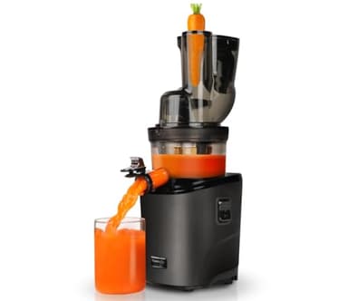 Kuvings - Extracteur de jus REVO830 - Double embouchure, Système de découpe automatique - Noir