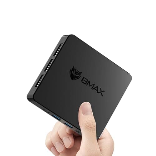 BMAX B1 Mini PC 8 Go LPDDR4 128 Go eMMC W-11 Gemini Lake N4000 (jusqu'à 2,6 GHz) Double écran Prend en Charge 4K HDMI, WiFi 2,4 G/5 G, Bluetooth 5.0 PC Domestique, Ordinateur de Bureau