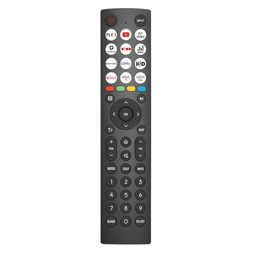 Nouvelle Remplacement Télécommande Hisense pour Hisense VIDAA LCD LED 4K UHD Intelligente télévision- Aucun Réglage Requis