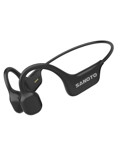 SANOTO Casque Conduction Osseuse Open Ear Casque Bluetooth sans Fil Sport IPX7 Waterproof and Sweatproof Écouteur Adapté à la Course à Pied Cyclisme Fitness Bureau