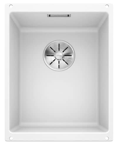 BLANCO SUBLINE 320-U – Évier de Cuisine en Granit pour Meubles Bas de 40 cm de Large – Sous Plan – SILGRANIT – Blanc – 523410