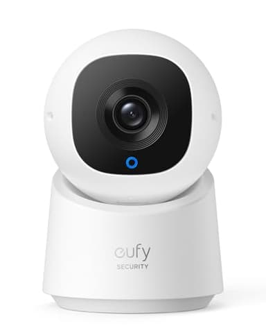 eufy Security Caméra intérieure C210, caméra de Surveillance avec résolution 1080p, Rotation 360° et Inclinaison, caméra de Surveillance intérieure Filaire avec Wi-FI, détection des Humains par IA