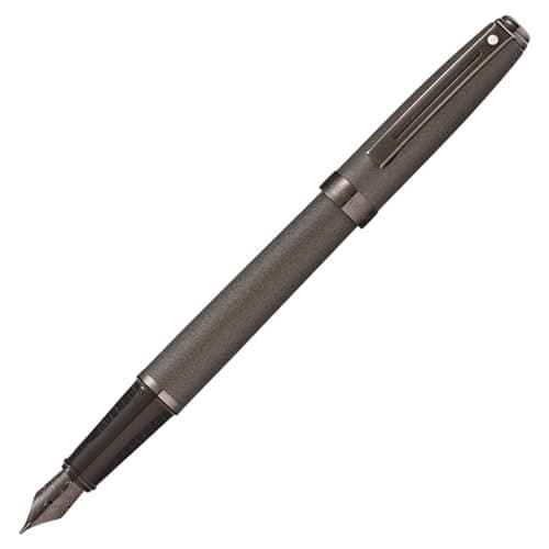 Sheaffer Prelude Matte Gun Metal Fountain Pen with Gun Metal Tone PVD Fine Nib
